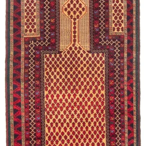 Belutsch Teppich - Gebetsteppich - 147 x 86 cm - beige
