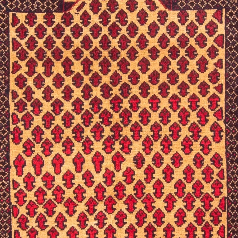 Belutsch Teppich - Gebetsteppich - 147 x 86 cm - beige