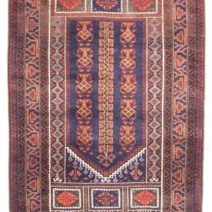 Belutsch Teppich - Gebetsteppich - 147 x 92 cm - blau