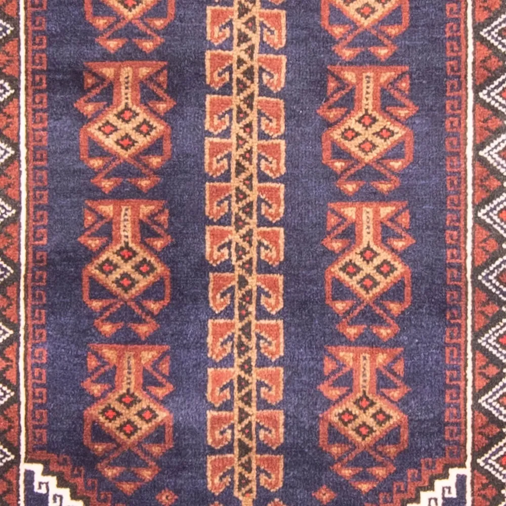 Belutsch Teppich - Gebetsteppich - 147 x 92 cm - blau