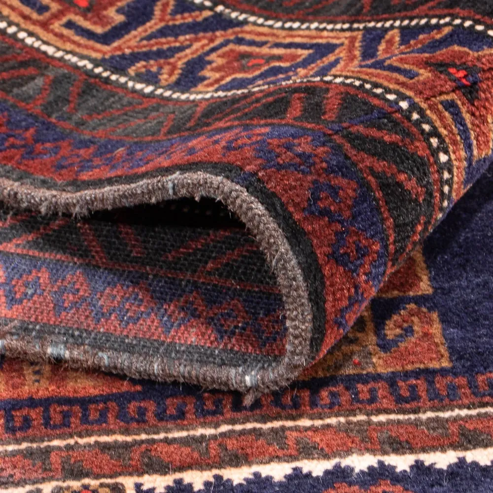 Belutsch Teppich - Gebetsteppich - 147 x 92 cm - blau