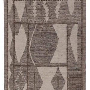 Berber Teppich - 190 x 144 cm - dunkelbraun