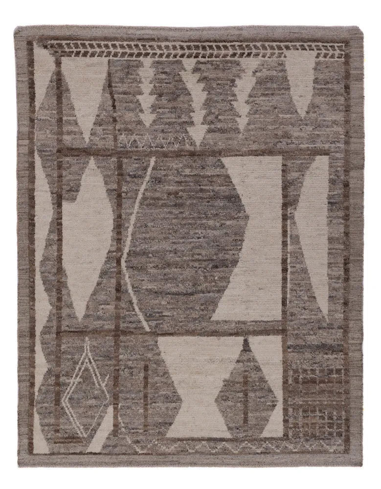 Berber Teppich - 190 x 144 cm - dunkelbraun