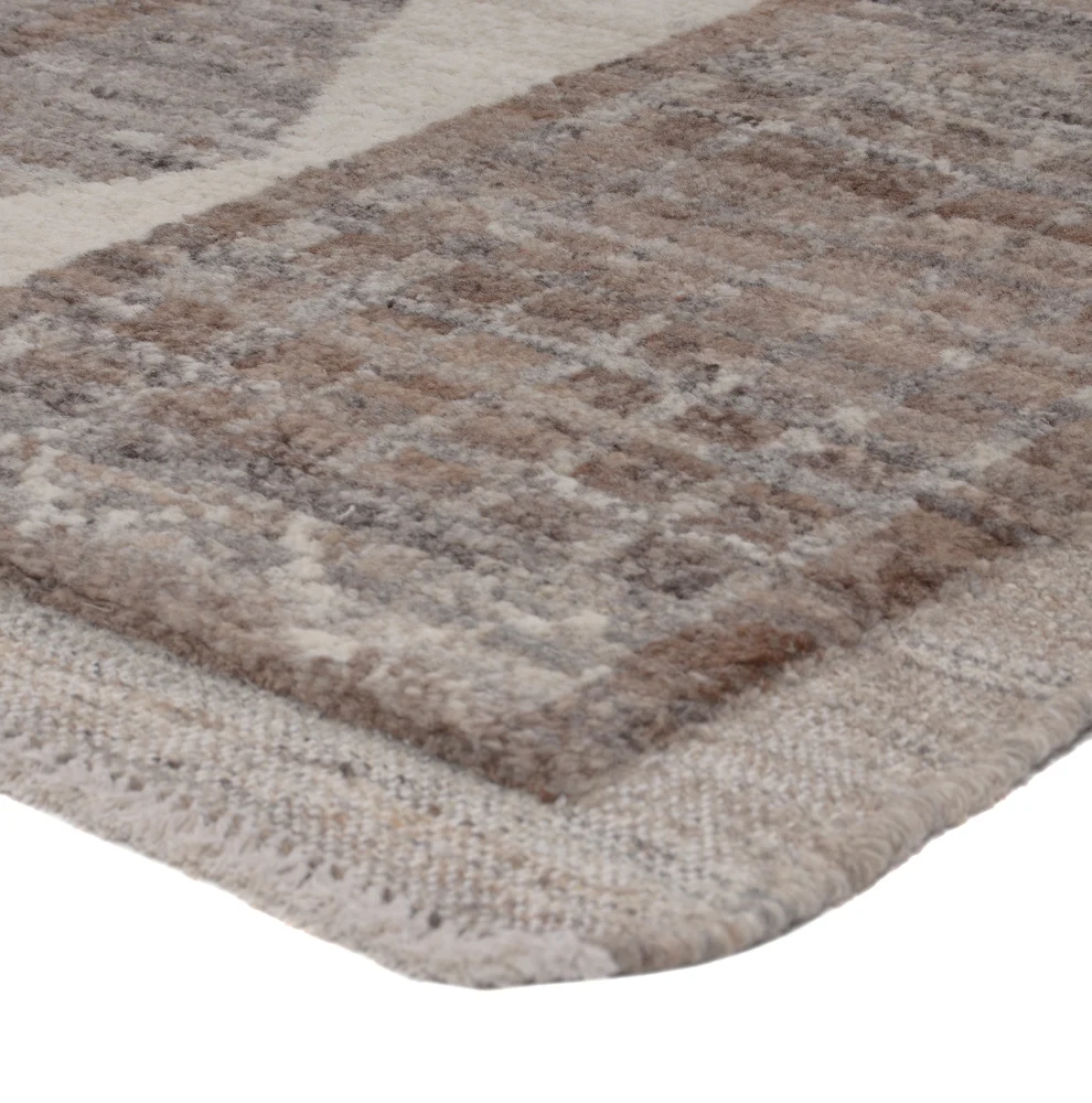 Berber Teppich - 190 x 144 cm - dunkelbraun