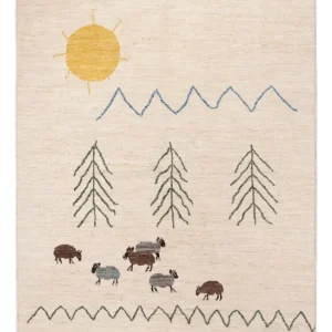 Berber Teppich - 200 x 146 cm - creme