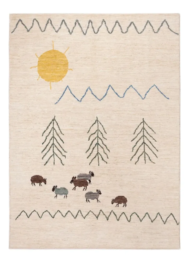 Berber Teppich - 200 x 146 cm - creme