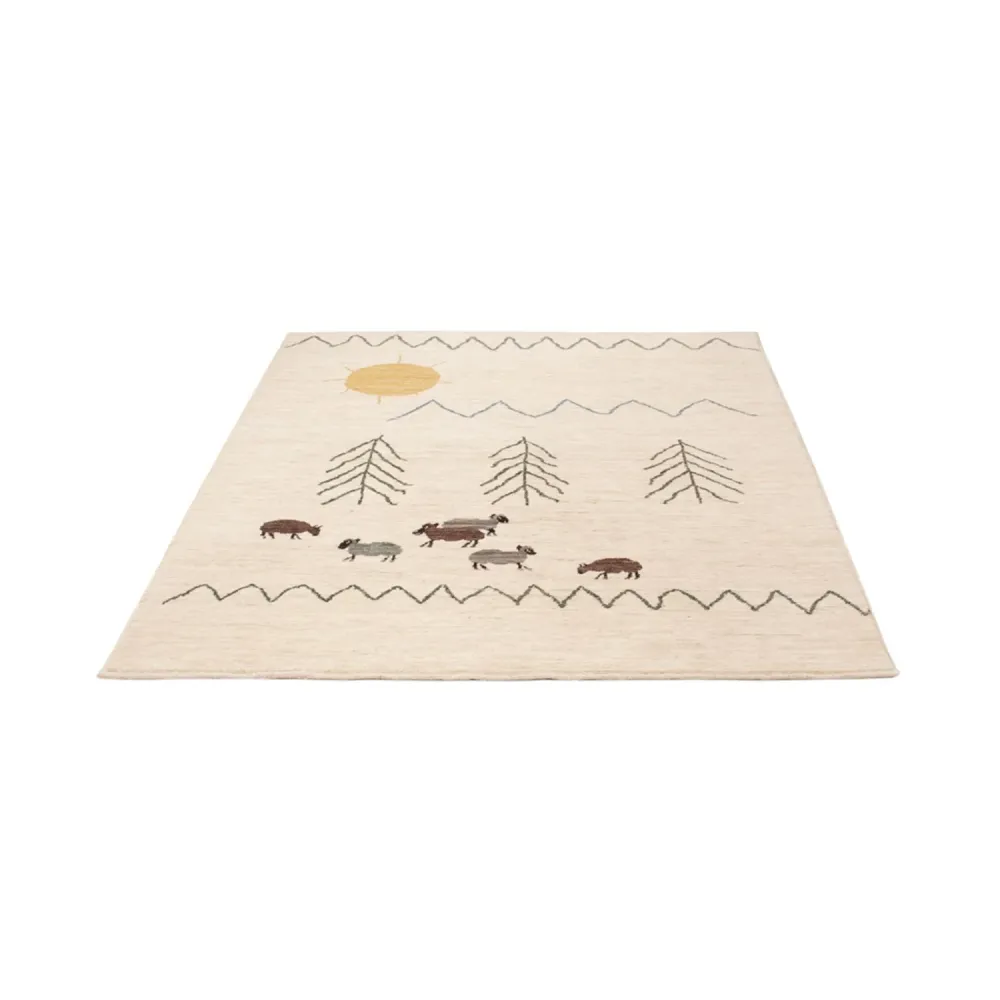 Berber Teppich - 200 x 146 cm - creme
