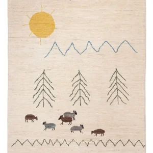 Berber Teppich - 232 x 170 cm - creme