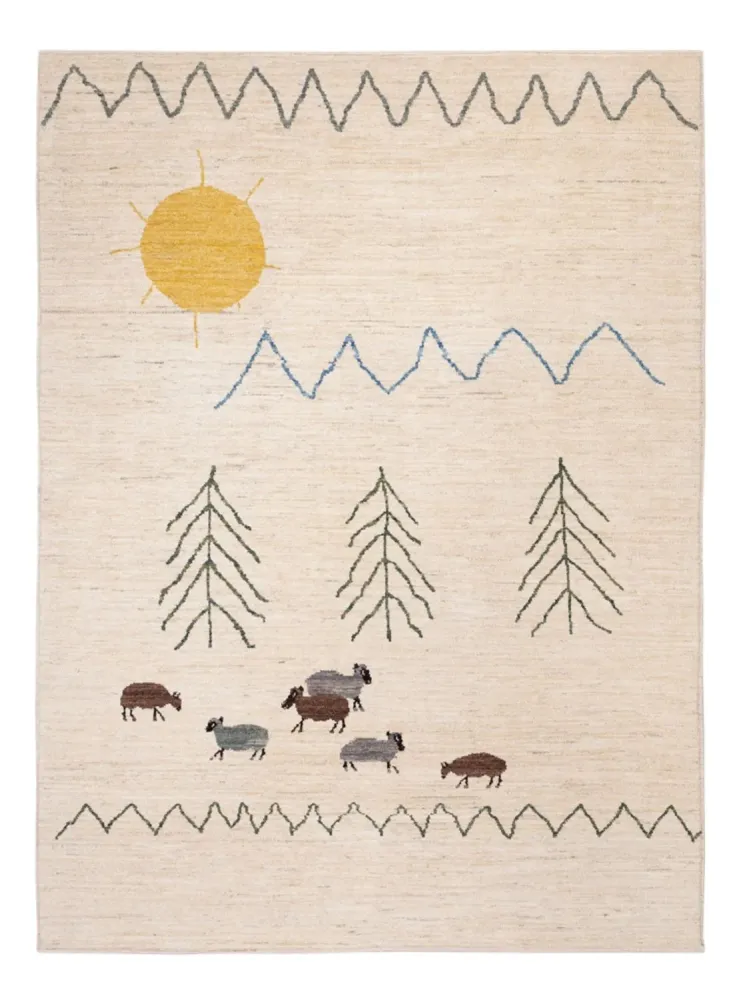 Berber Teppich - 232 x 170 cm - creme