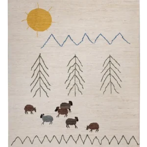 Berber Teppich - 286 x 203 cm - natur