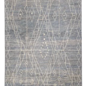 Berber Teppich - 288 x 204 cm - seeblau