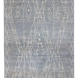 Berber Teppich - 304 x 194 cm - seeblau