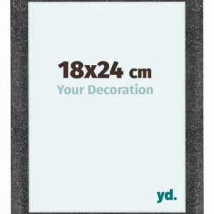 Bilderrahmen 18x24 cm - Grau Gewischt - MDF - Como