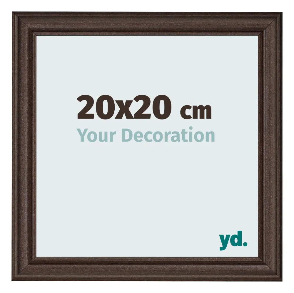Bilderrahmen 20x20 cm - Eiche Dunkel - MDF - Lazio
