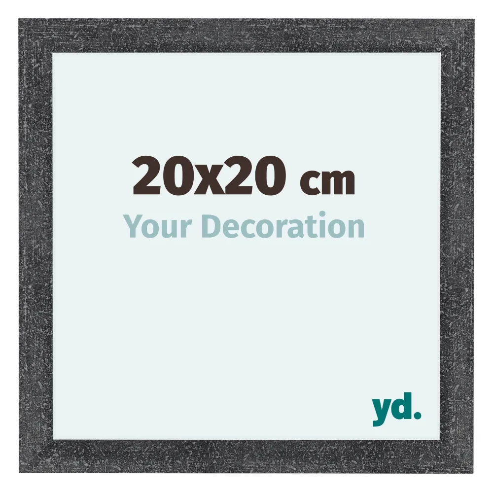 Bilderrahmen 20x20 cm - Grau Gewischt - MDF - Como