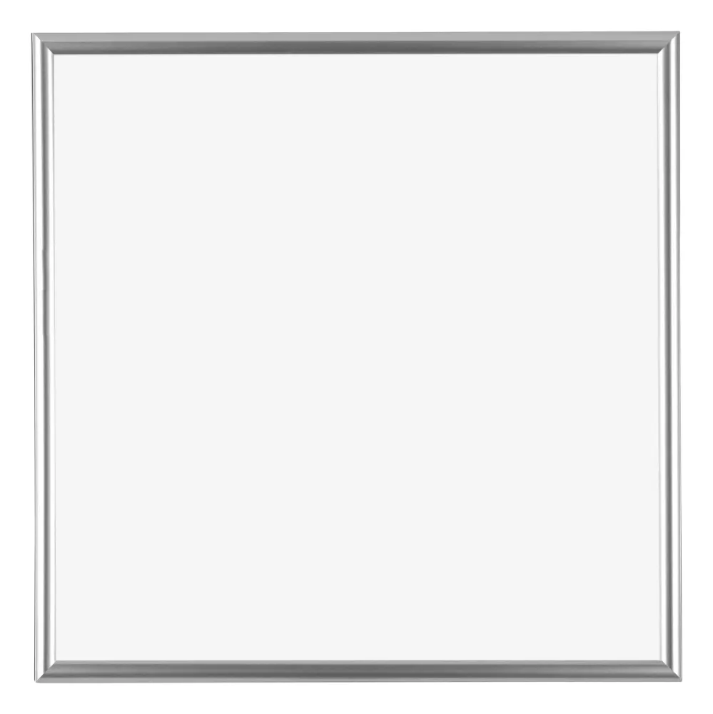 Bilderrahmen 20x20 cm - Silber - Kunststoff - Bordeaux