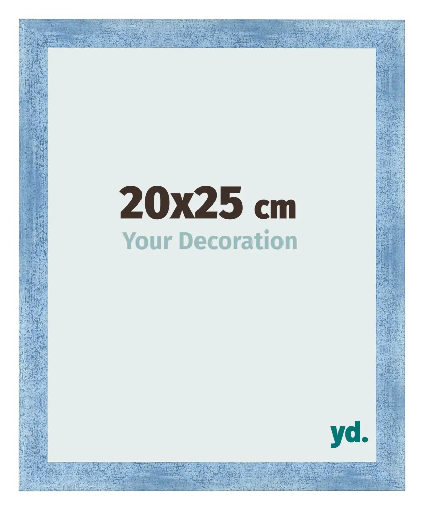 Bilderrahmen 20x25 cm - Hellblau Gewischt - MDF - Pisa
