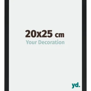 Bilderrahmen 20x25 cm - Schwarz Matt - MDF - Catania