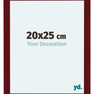 Bilderrahmen 20x25 cm - Weinrot Gewischt - MDF - Como