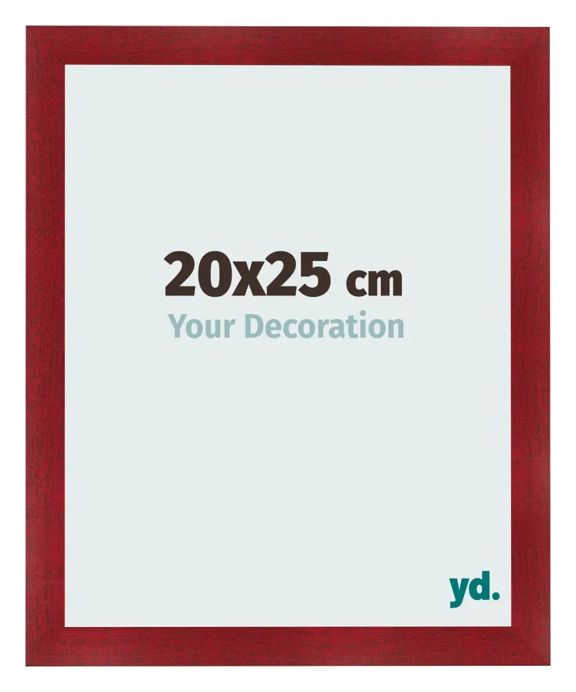 Bilderrahmen 20x25 cm - Weinrot Gewischt - MDF - Pisa