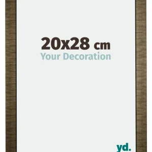 Bilderrahmen 20x28 cm - Champagner Gebürstet - Holz - Leeds