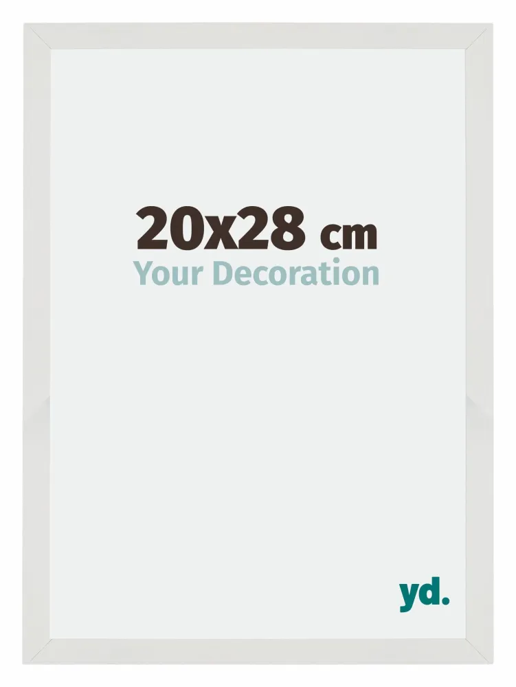 Bilderrahmen 20x28 cm - Weiss Matt - MDF - Mura
