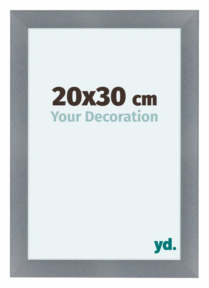 Bilderrahmen 20x30 cm - Aluminium - Gebürstet - MDF - Como