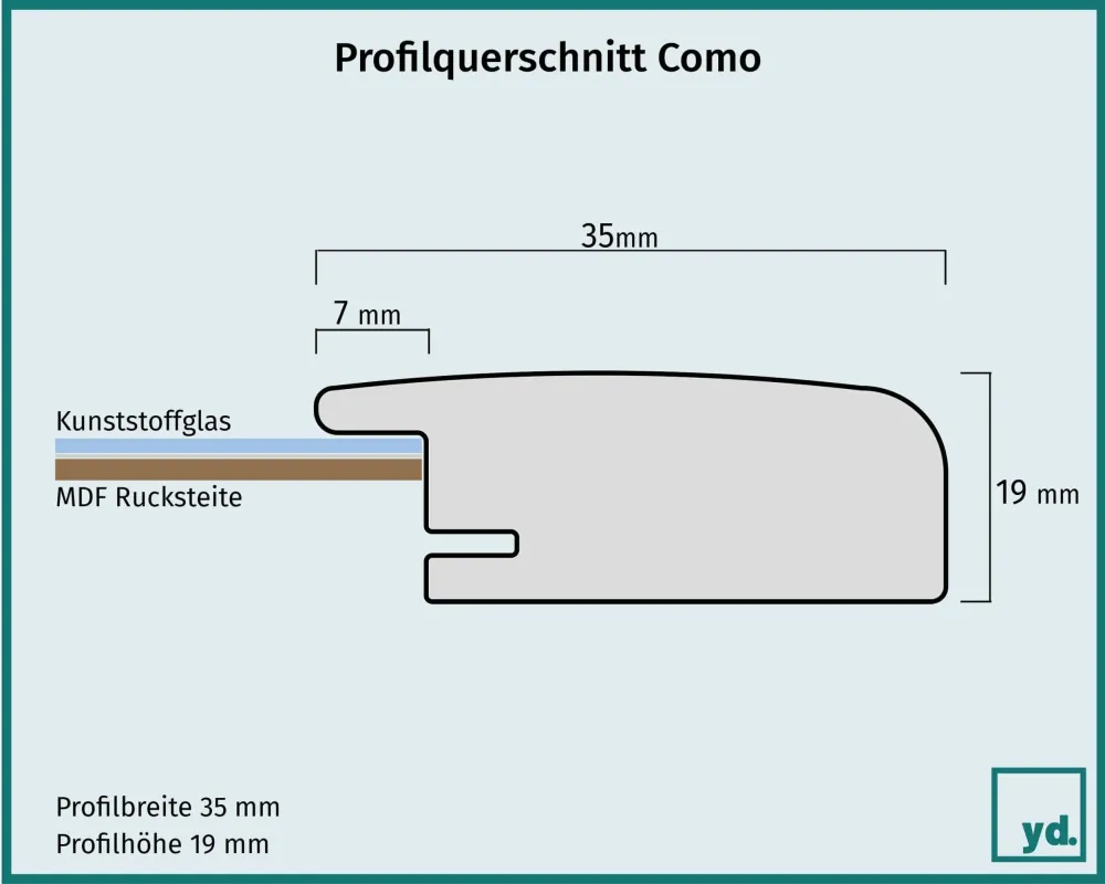 Bilderrahmen 20x30 cm - Buche - MDF - Como