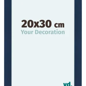 Bilderrahmen 20x30 cm - Dunkelblau Gewischt - MDF - Como