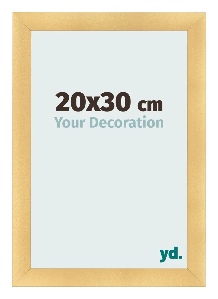 Bilderrahmen 20x30 cm - Gold Matt - MDF - Pisa