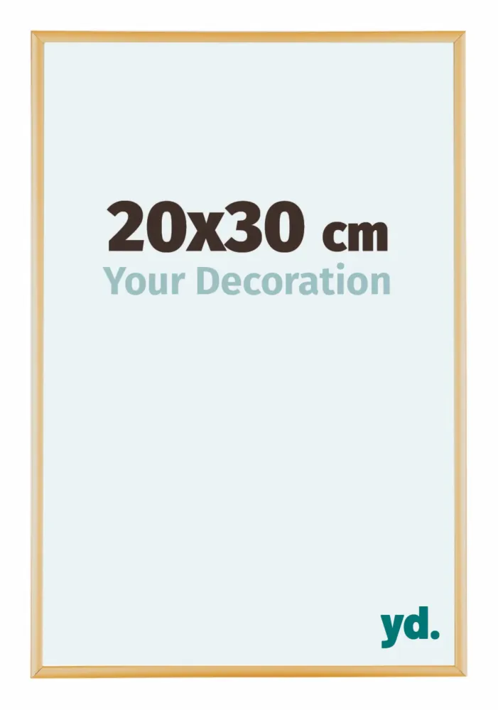 Bilderrahmen 20x30 cm - Gold Vintage - Aluminium - Kent