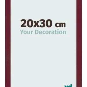 Bilderrahmen 20x30 cm - Weinrot Gewischt - MDF - Bologna