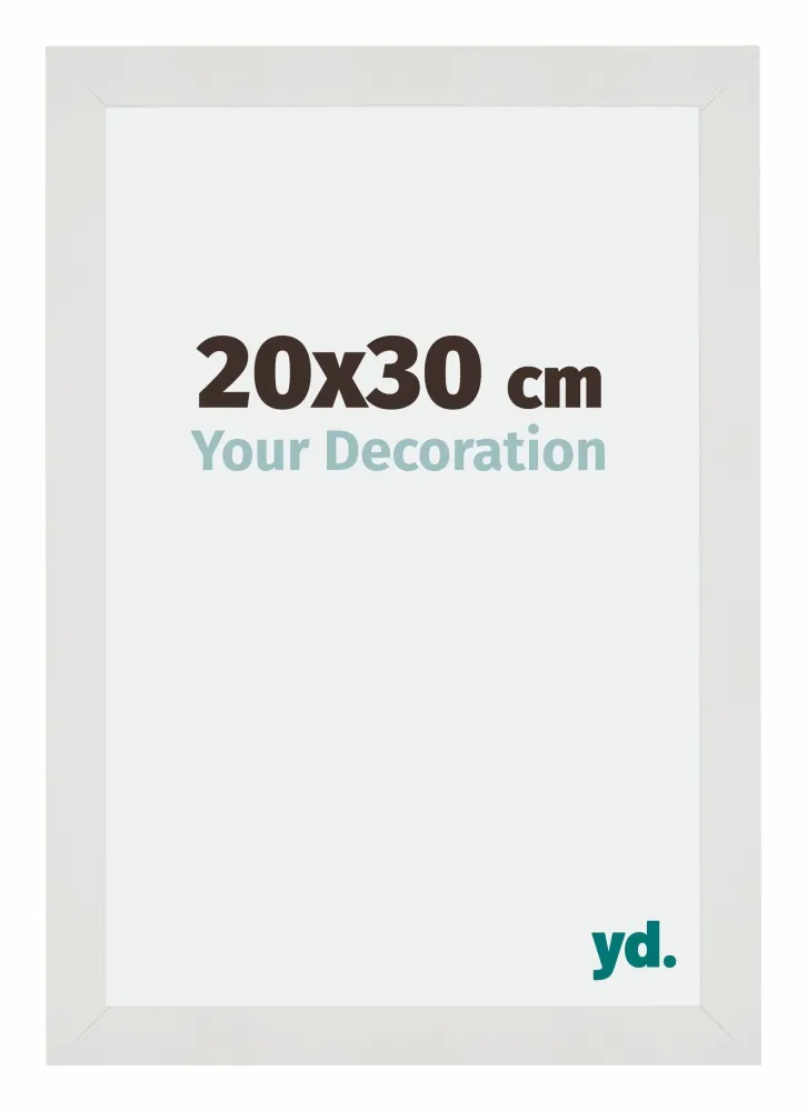 Bilderrahmen 20x30 cm - Weiss Matt - MDF - Mura