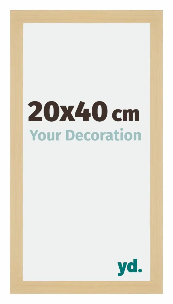 Bilderrahmen 20x40 cm - Ahorn Dekor - MDF - Mura