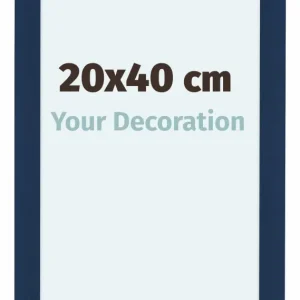 Bilderrahmen 20x40 cm - Dunkelblau Gewischt - MDF - Como