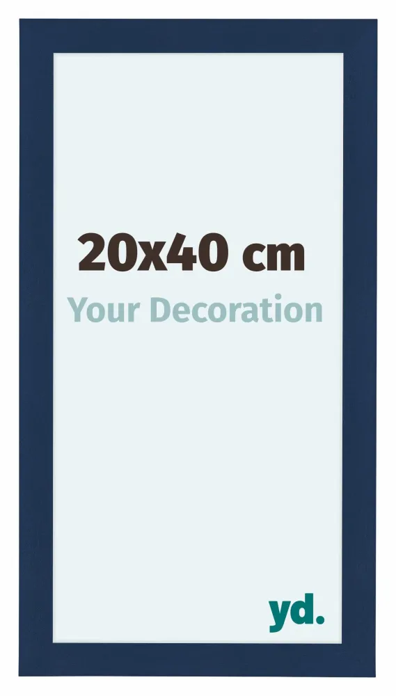 Bilderrahmen 20x40 cm - Dunkelblau Gewischt - MDF - Como