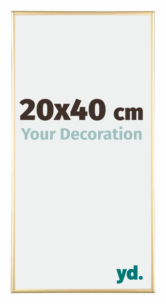 Bilderrahmen 20x40 cm - Gold - Aluminium - Kent