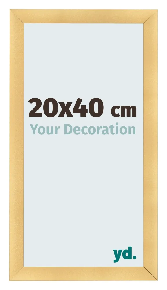 Bilderrahmen 20x40 cm - Gold Matt - MDF - Pisa