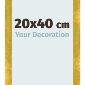 Bilderrahmen 20x40 cm - Gold Vintage - MDF - Pisa