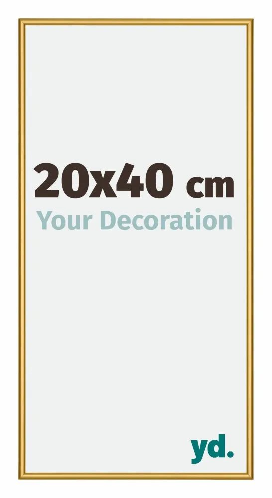 Bilderrahmen 20x40 cm - Goldglanz - Aluminium - New York