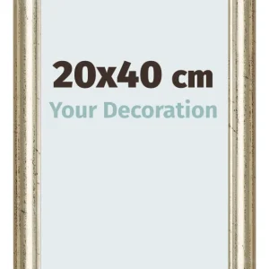 Bilderrahmen 20x40 cm - Metallglanz - MDF - Lazio