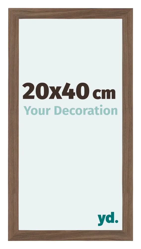 Bilderrahmen 20x40 cm - Nussbaum Dunkel - MDF - Mura