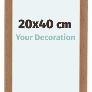 Bilderrahmen 20x40 cm - Nussbaum Hell - MDF - Como
