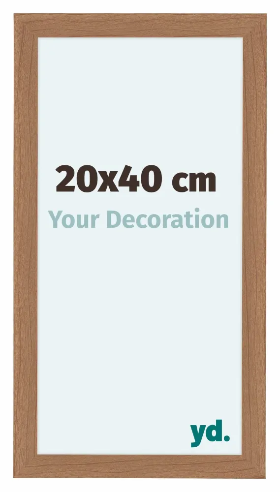 Bilderrahmen 20x40 cm - Nussbaum Hell - MDF - Como