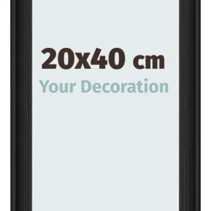 Bilderrahmen 20x40 cm - Schwarz Gemasert - MDF - Lazio