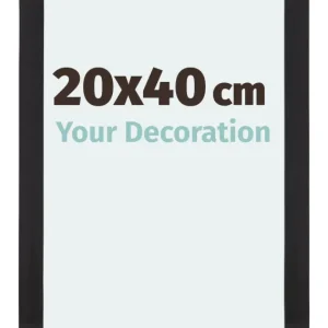 Bilderrahmen 20x40 cm - Schwarz Gemasert - MDF - Mura