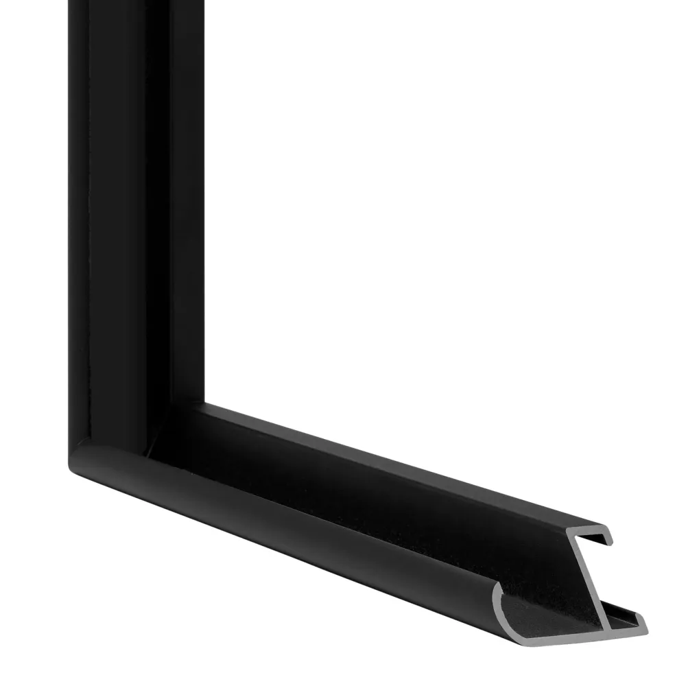 Bilderrahmen 20x40 cm - Schwarz Matt - Aluminium - New York - Aluminium - New York