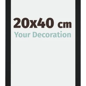 Bilderrahmen 20x40 cm - Schwarz Matt - MDF - Catania