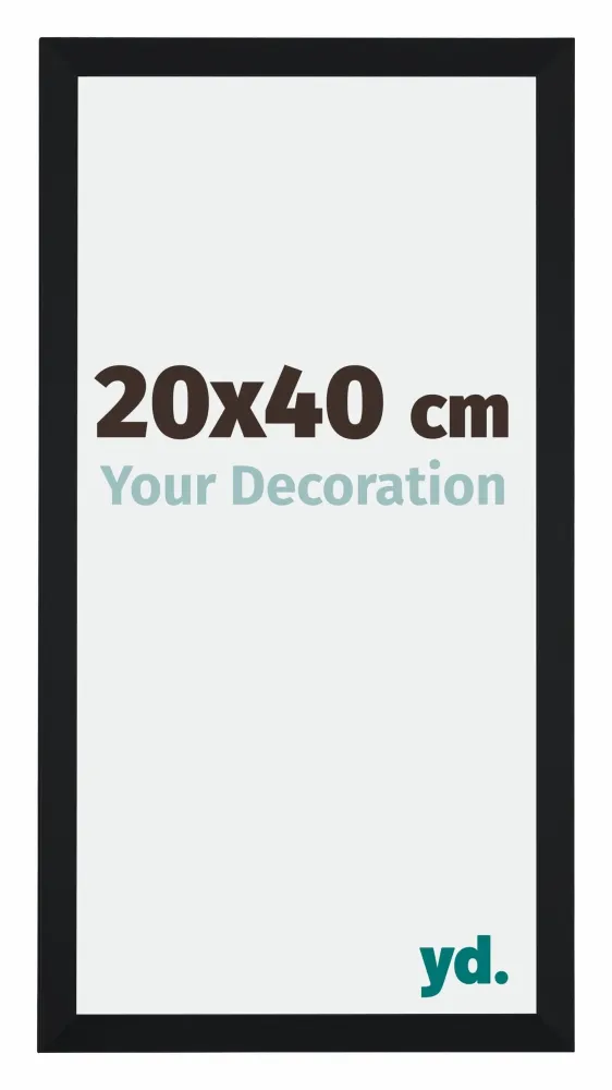 Bilderrahmen 20x40 cm - Schwarz Matt - MDF - Catania