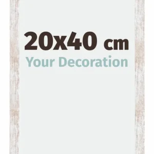 Bilderrahmen 20x40 cm - White Wash - MDF - Catania